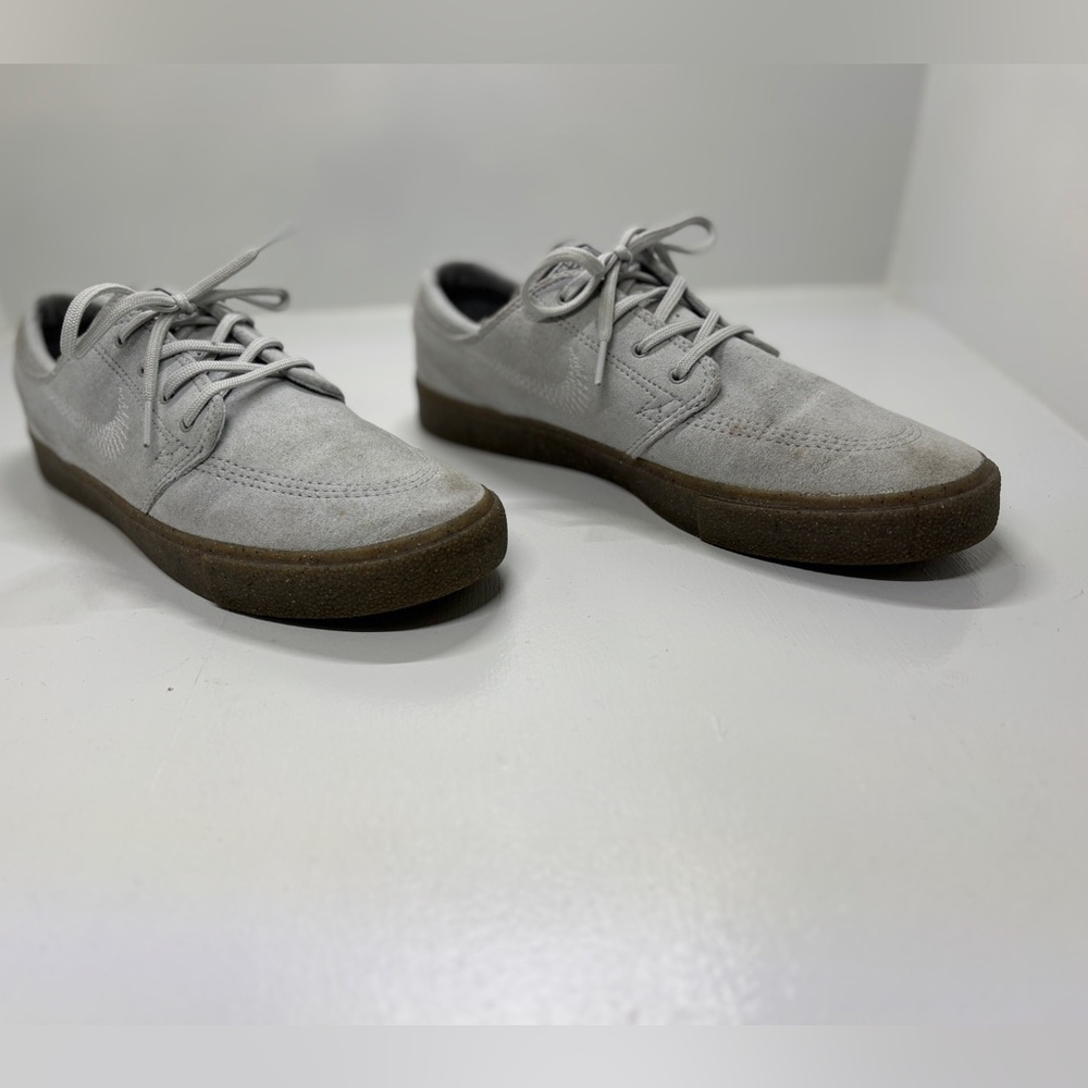 Nike SB Stefan Janoski Gray Suede Skate Shoes Mens 8.5 EU 42 Gum Sole Classic - Picture 3 of 11